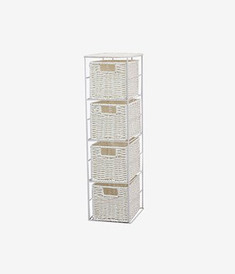 Paper Rope 4-Tier Storage Unit